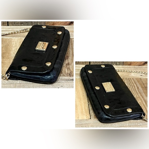 Michael Kors. 5 Piece: Delancy Clutch & Free Watch, Card Case, Twilly & Dust Bag - Picture 7 of 16